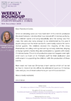 Weekly Roundup Newsletter 15th December 2023