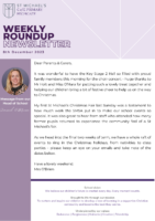 Weekly Roundup Newsletter 8th December 2023