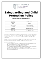 Safeguarding and Child Protection (exp Sep 24)