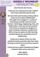 Weekly Round Up Newsletter  21st March 2025