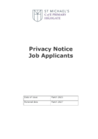 Privacy Notice for Job Applicants