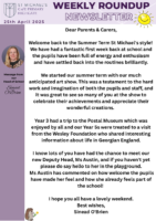 Weekly Round Up Newsletter 25th April 2025