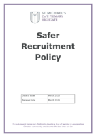 Safer Recruitment Policy