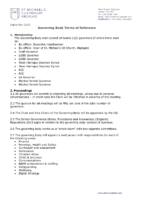 Governing Body terms of reference 2025
