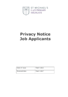 Privacy Notice for Job Applicants March 25