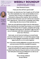 Weekly Round Up Newsletter 20th March 2026