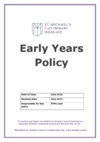 EYFS Policy