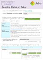 How to Book Clubs on Arbor