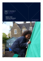 Higher Level Teaching Assistant Application Pack Sep 26