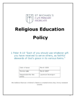 Religious Education Policy