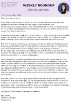 Weekly Round Up Newsletter 25th September 2026