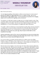 Weekly Round Up Newsletter 9th October 2026